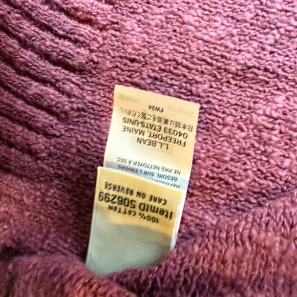 L.L. Bean Women's Crew Neck Knit Sweater Pullover Mauve Rose Size L - Picture 6 of 6